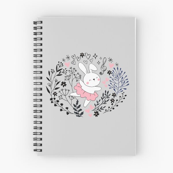Item preview, Bunny ballerina dancing in a field of flowers designed and sold by InkRiot Studios.