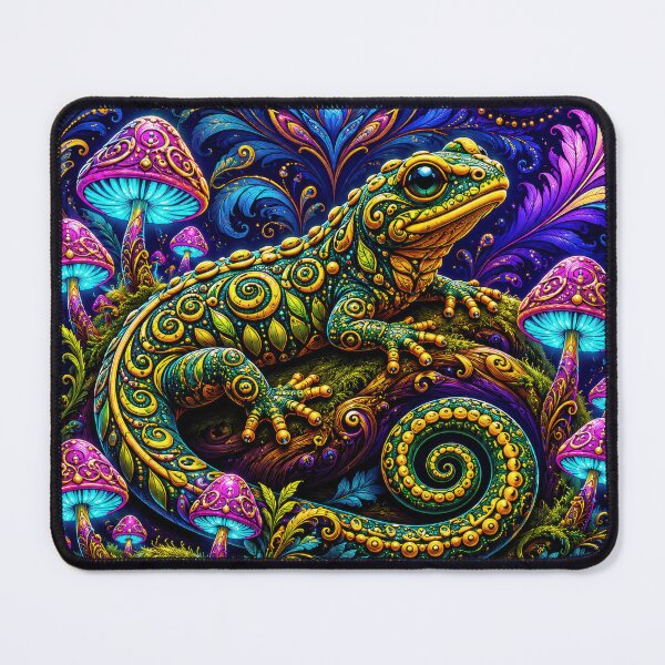 Item preview, Lab Visions 121: Salamander Fractal Mushroom Forest designed and sold by The Psychedelic Anarchist.