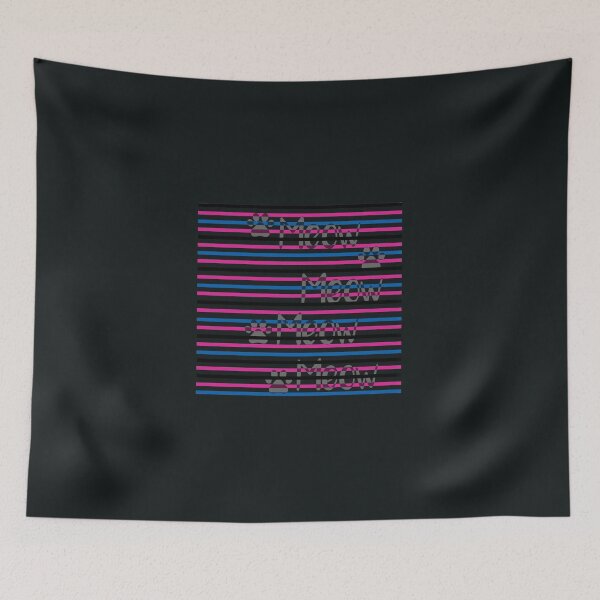 Item preview,  Trendy Meow Cat Paw Print Striped designed and sold by Creatby7030.