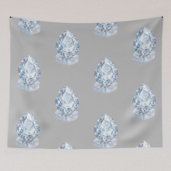 Item preview, Blue Crystal Diamond | Luxury Elegant Aesthetic designed and sold by Rawafi Art Studio.