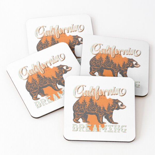 Item preview, California Dreaming Vintage Bear Forest Retro Sunset Design designed and sold by FantasyFlicker.
