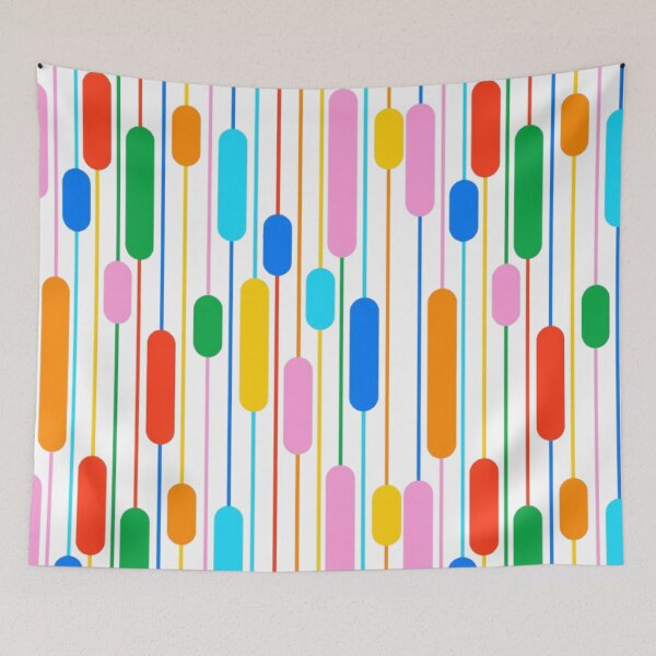 Item preview, Vertical Color Lighting Lines — Neon Glow Stripe Abstract Art Print designed and sold by Ditstyle.
