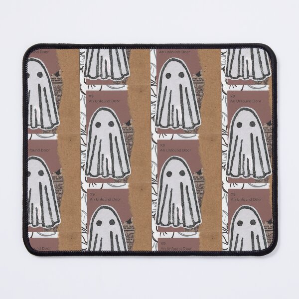 Item preview, An Unfound Door Ghost Lino print collage designed and sold by zinesbyscout.