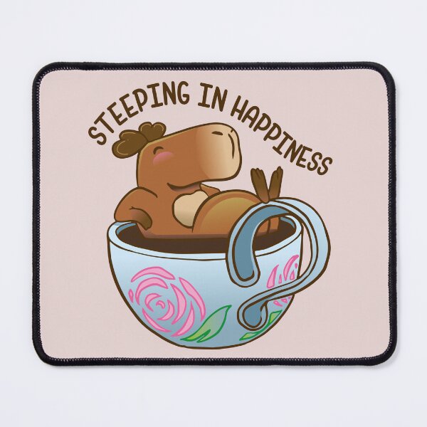 Item preview, Capybara in a cup steeping in happiness designed and sold by Konopikyu.