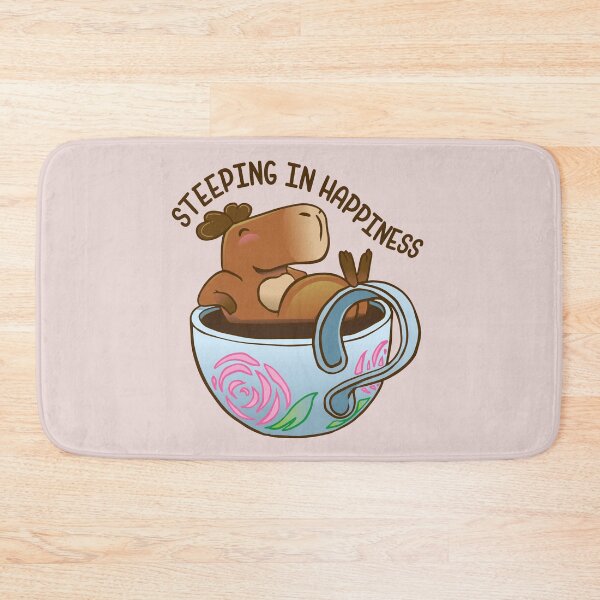 Item preview, Capybara in a cup steeping in happiness designed and sold by Konopikyu.