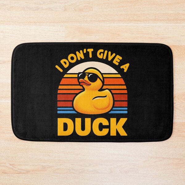Item preview, Funny Rubber Duck Pun - I Don't Give A Duck - Cool Rubber Duck with Sunglasses designed and sold by Juka-Arts-CC.