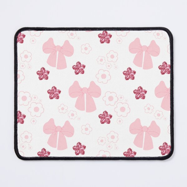 Item preview, Pink Bow Floral Seamless Pattern designed and sold by EsraDesignStu.