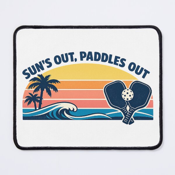Item preview, Paddles & Palms Coastal Pickleball Shirt — Sun's Out Paddles Out designed and sold by Cool-M-Apparel.