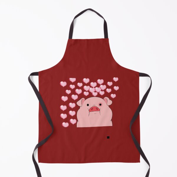 Item preview, Cute Pink Piglet Surrounded by Floating Hearts designed and sold by Creatby7030.