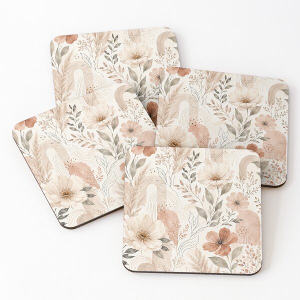 Item preview, Soft Boho Floral Watercolor Pattern Design designed and sold by NaphDesigns.