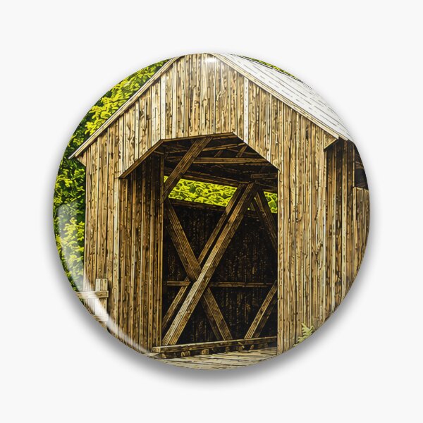 Item preview, Locust Fork Covered Bridge rustic designed and sold by gotucoveredart.