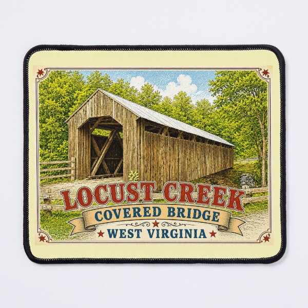 Item preview, Locust Fork Covered Bridge rustic designed and sold by gotucoveredart.