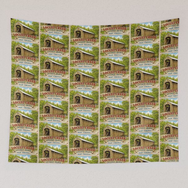 Item preview, Locust Fork Covered Bridge rustic designed and sold by gotucoveredart.