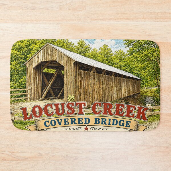 Item preview, Locust Fork Covered Bridge rustic designed and sold by gotucoveredart.