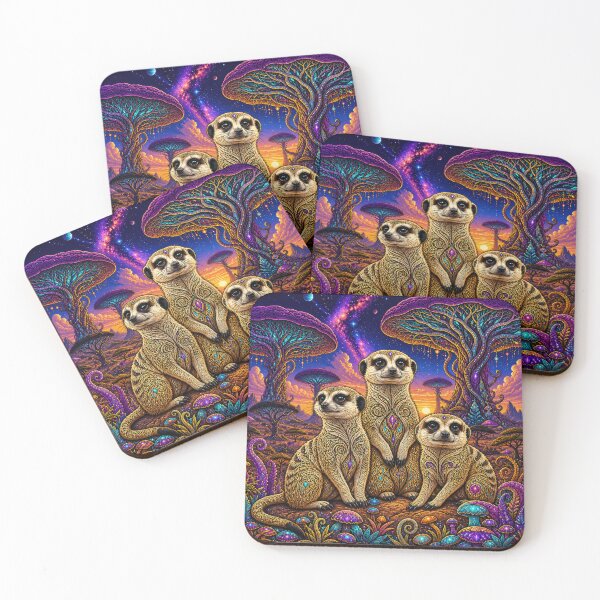 Item preview, Lab Visions 122: Meerkat Family designed and sold by The Psychedelic Anarchist.