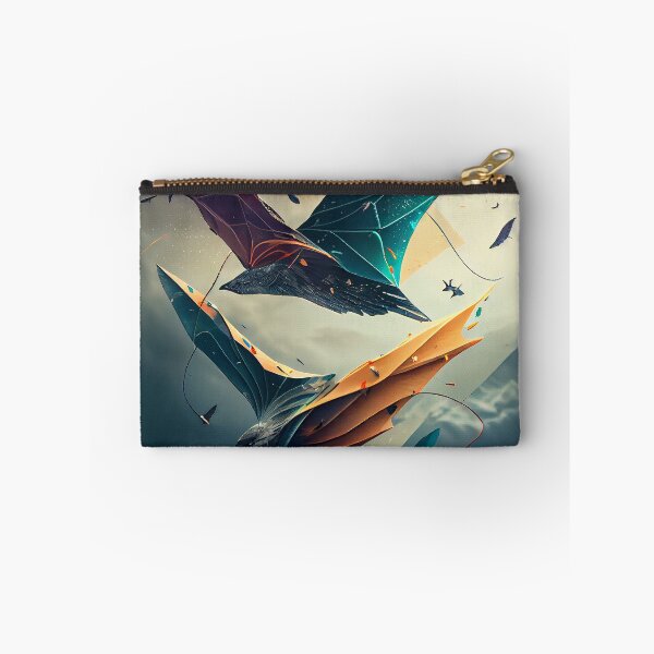 Item preview, Surreal Origami Eagles in Flight Abstract Dreamscape Art designed and sold by FantasyFlicker.