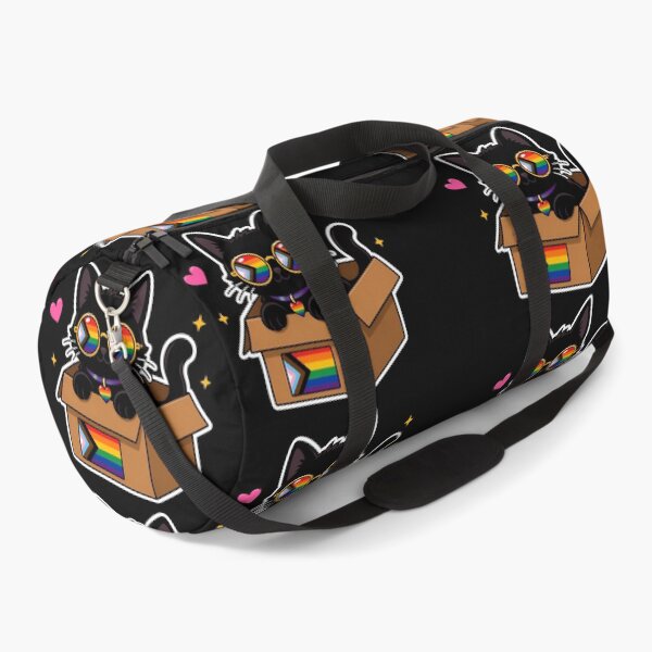 Item preview, LGBTQIA+ Progressive Black Cat in Pride Box designed and sold by ArtMassive.
