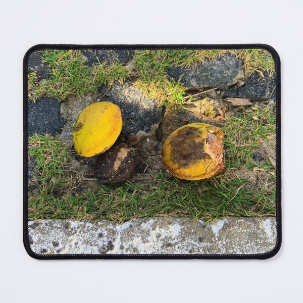 Item preview, Tropical Yellow Fruit Cobblestone Street Nature Photography designed and sold by Ayiti-Mar.