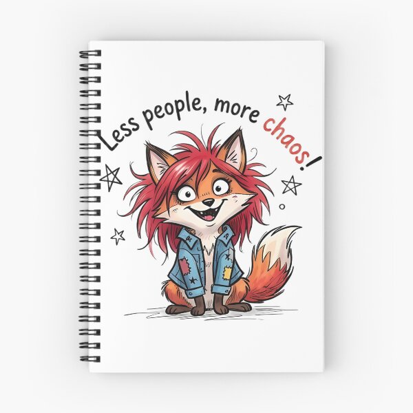 Item preview, Less People, More Chaos – Punk Fox designed and sold by kitastylish.