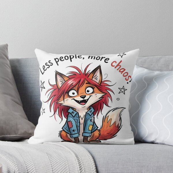 Item preview, Less People, More Chaos – Punk Fox designed and sold by kitastylish.