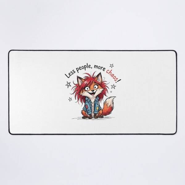 Item preview, Less People, More Chaos – Punk Fox designed and sold by kitastylish.