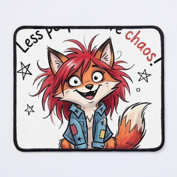 Item preview, Less People, More Chaos – Punk Fox designed and sold by kitastylish.