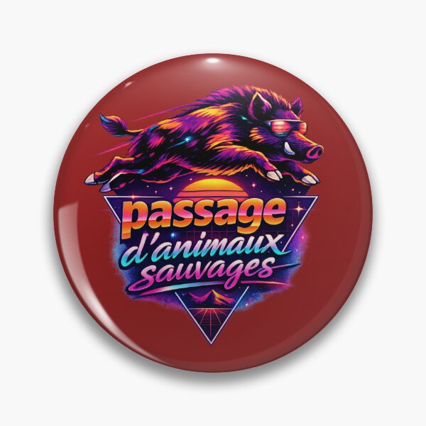 Item preview, Neon Wild Boar Crossing designed and sold by FilBlue.
