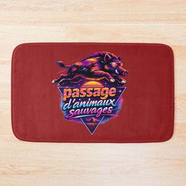 Item preview, Neon Wild Boar Crossing designed and sold by FilBlue.