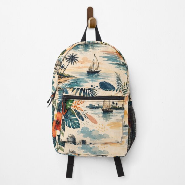 Item preview, Tropical Coastal City Pattern Design designed and sold by NaphDesigns.