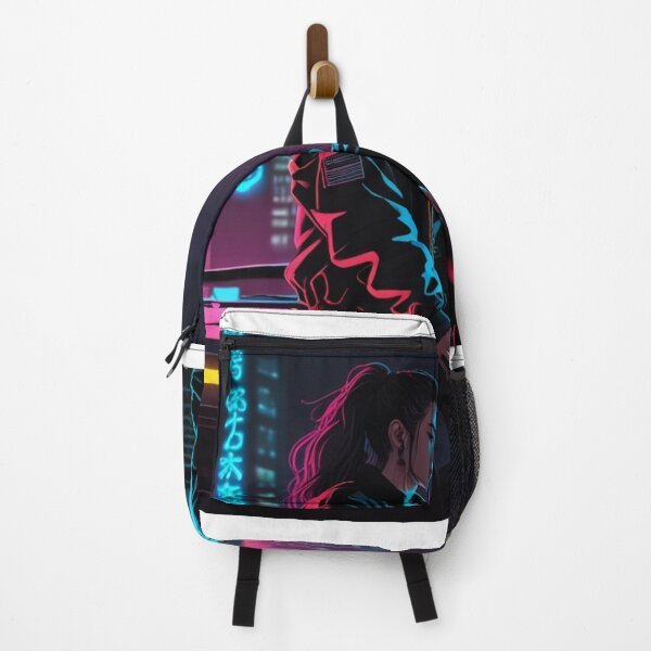 Item preview, Cyberpunk Anime Girl Techwear Poster | Dark Cyberpunk Anime Design designed and sold by Joy-boy-op.