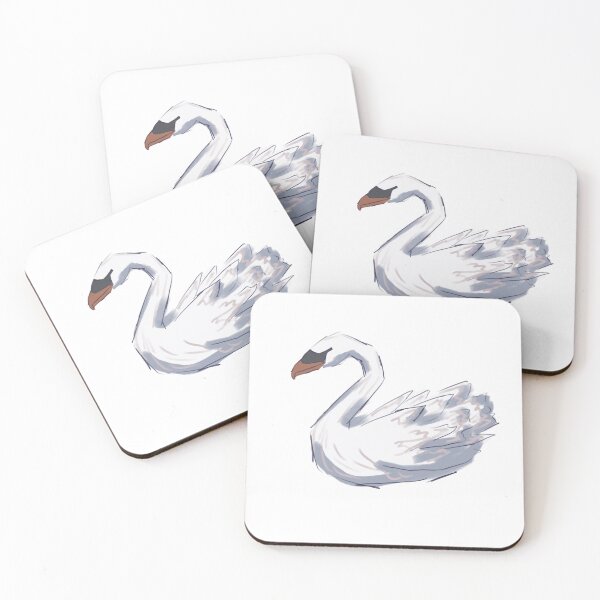Item preview, Original Design Swan Sticker designed and sold by motherofswans.