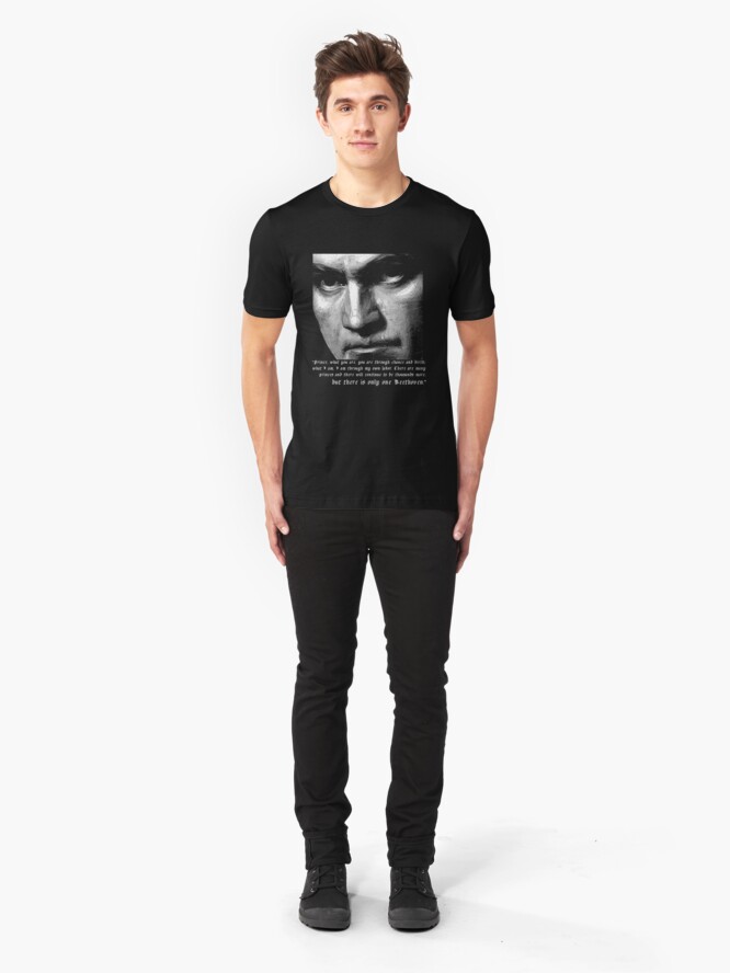 Alternate view of There is only one Beethoven! Slim Fit T-Shirt