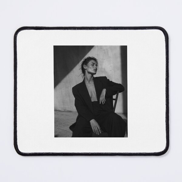 Item preview, Black and white portrait designed and sold by NoirMuse AI Art.