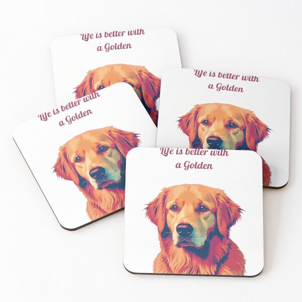 Item preview, Life is Better with a Golden Retriever Mug Gift for Dog Mom Watercolor Art designed and sold by PetInkCo.