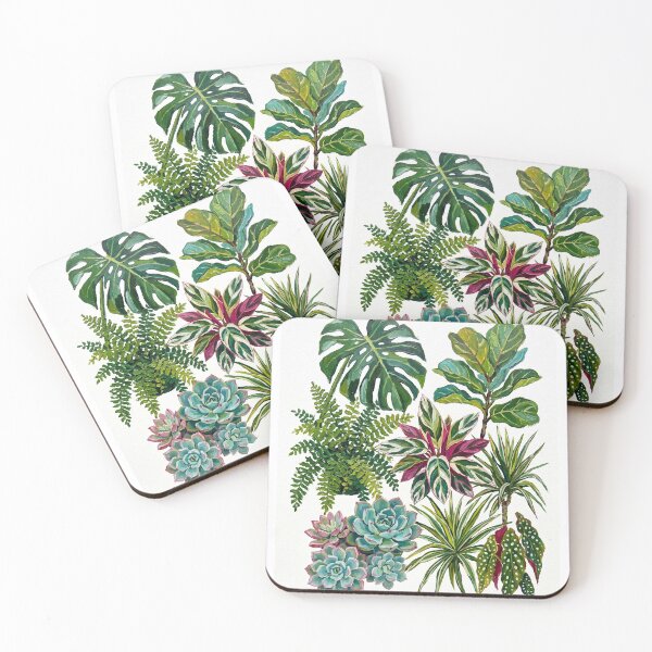 Item preview, Tropical Houseplants Collection – Vibrant Botanical Art designed and sold by WATEKE.