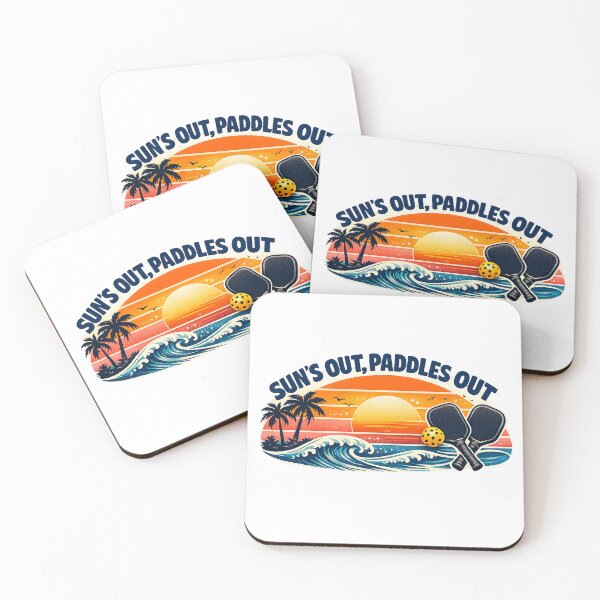 Item preview, Summer League Retro Pickleball Shirt — Sun's Out Paddles Out designed and sold by Cool-M-Apparel.