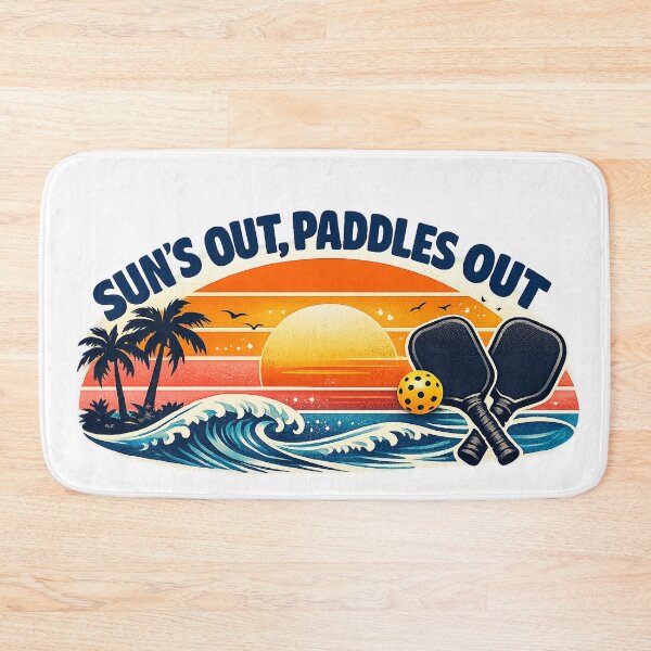 Item preview, Summer League Retro Pickleball Shirt — Sun's Out Paddles Out designed and sold by Cool-M-Apparel.