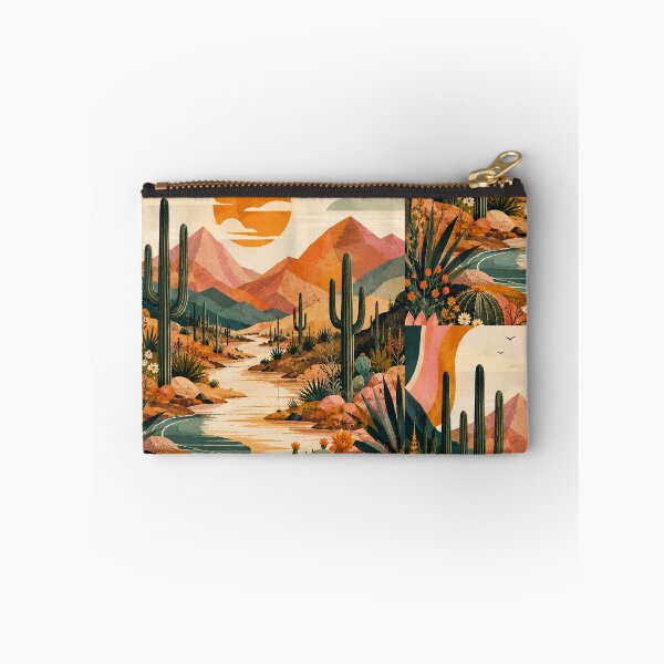 Item preview, Retro Desert Sunset Cactus Landscape Design designed and sold by NaphDesigns.