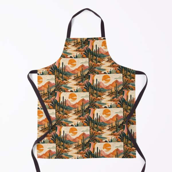 Item preview, Retro Desert Sunset Cactus Landscape Design designed and sold by NaphDesigns.