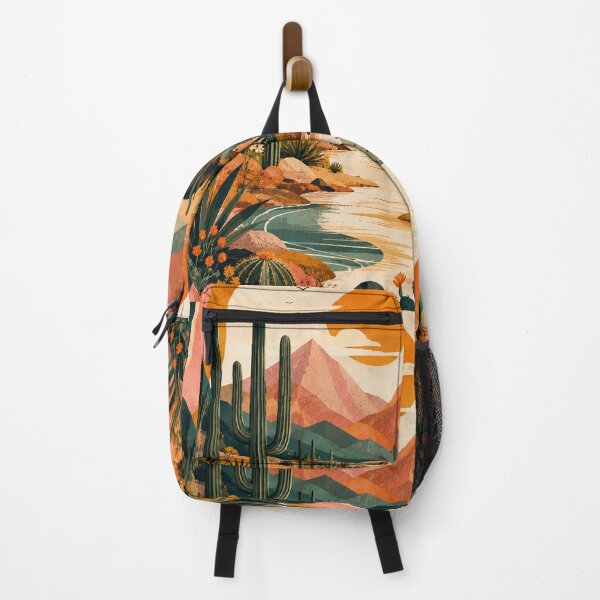 Item preview, Retro Desert Sunset Cactus Landscape Design designed and sold by NaphDesigns.