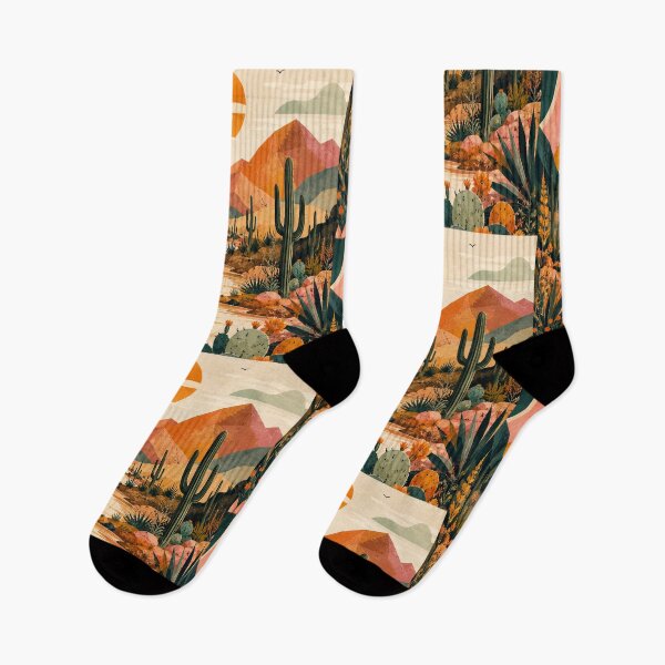 Item preview, Retro Desert Sunset Cactus Landscape Design designed and sold by NaphDesigns.