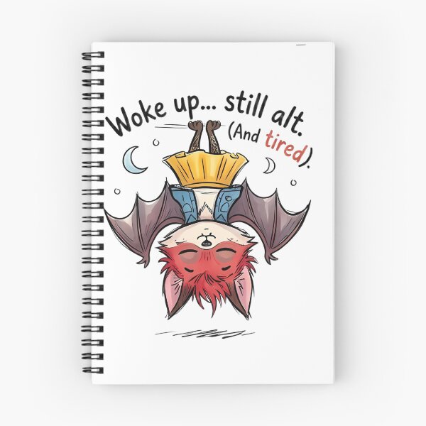 Item preview, Woke Up... Still Alt. (And Tired) – Upside Down Bat designed and sold by kitastylish.