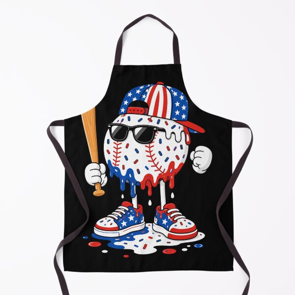 Item preview, Funny Patriotic Baseball USA Flag Fourth July Sports designed and sold by Crookedorbit.