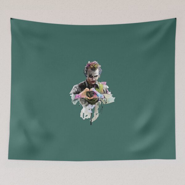 Item preview, Abstract Watercolor Joker Making Heart Sign designed and sold by Creatby7030.