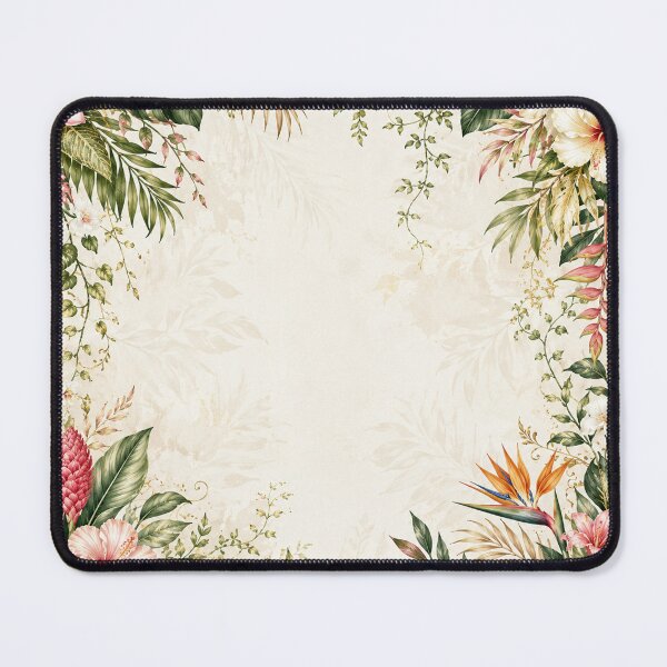 Item preview, Elegant Tropical Floral Border Frame Design designed and sold by NaphDesigns.