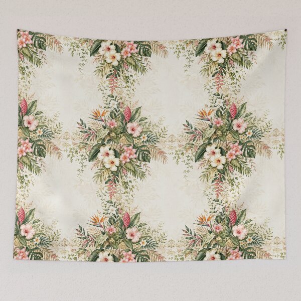 Item preview, Elegant Tropical Floral Border Frame Design designed and sold by NaphDesigns.