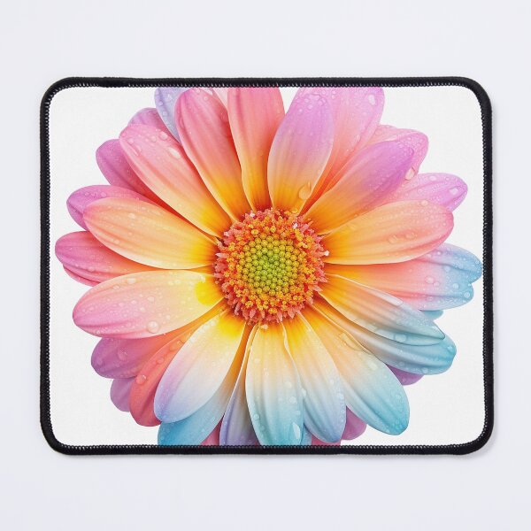 Item preview, Rainbow Pastel Daisy Flower Colorful Summer Floral Pride Watercolor designed and sold by M1144.
