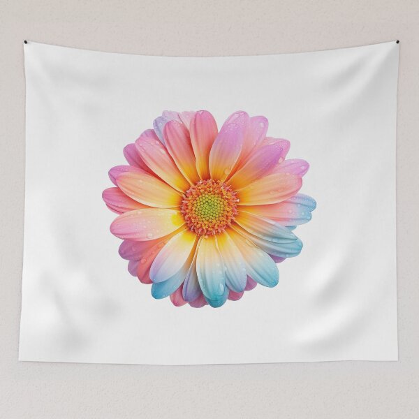Item preview, Rainbow Pastel Daisy Flower Colorful Summer Floral Pride Watercolor designed and sold by M1144.