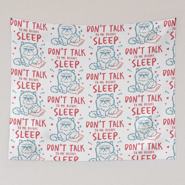 Item preview, Don't Talk to me Before Sleep designed and sold by Ranasko.