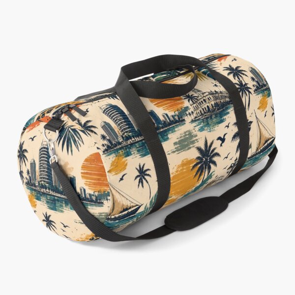 Item preview, Dar Es Salaam Tropical Retro Travel Pattern Design designed and sold by NaphDesigns.